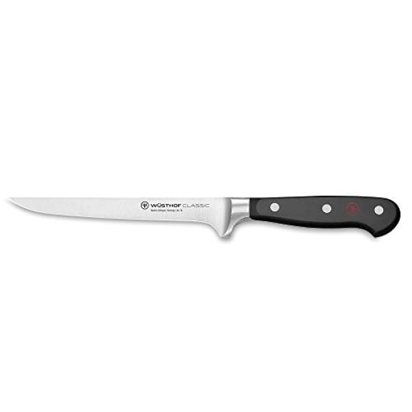 Wüsthof Classic Flexible Boning Knife, 6-Inch, Black (1040101416)