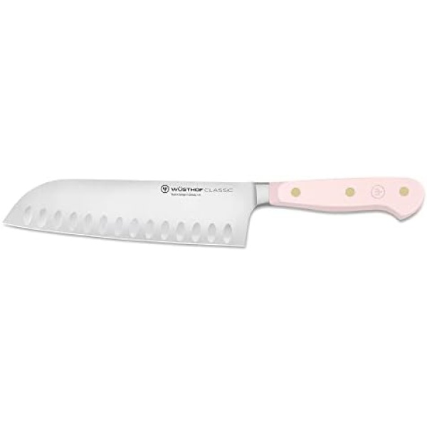 WÜSTHOF Classic Pink Himalayan Salt 7" Santoku Knife