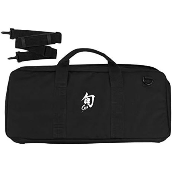 Shun Knife Roll, 20 Slot Kitchen Knife Holder, Carrying Case for Culinary