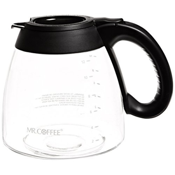 Mr. Coffee 12-Cup Replacement Decanter for FT and IS Series, Black, IDS13-RB