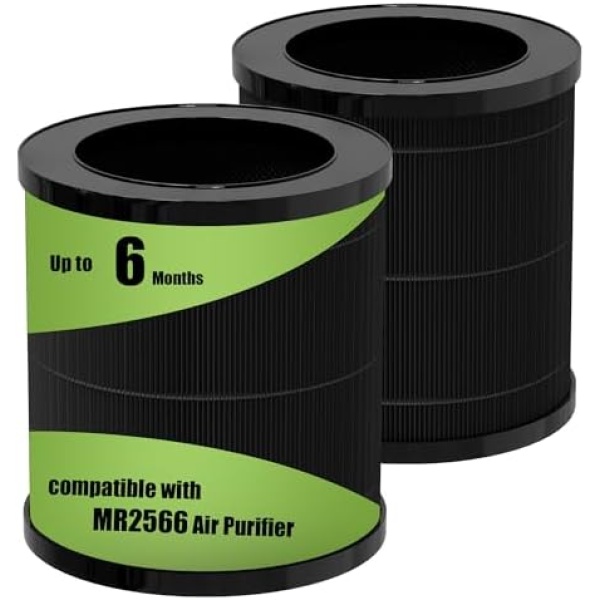 2 Pack MR2566 True H13 HEPA Replacement Filter Compatible