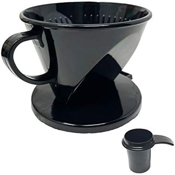 GoldTone #2 Cone Style Pour Over Coffee Dripper, Portable Pour Over Coffee