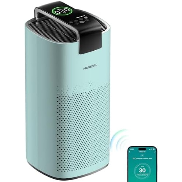 MORENTO Air Purifiers for Home Large Room Up to 2050 Ft² with PM 2.5 Air Quality