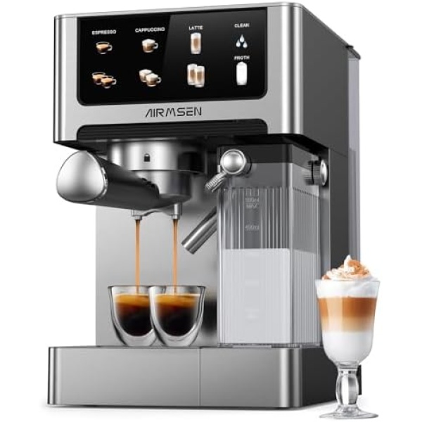 AIRMSEN 20 Bar Espresso Machine with Automatic Milk Frother