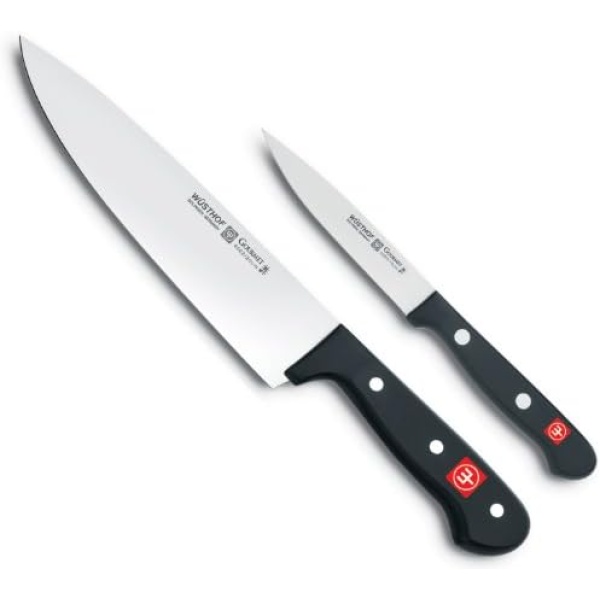 WÜSTHOF Gourmet 2-Piece Chef's Knife Set,Black
