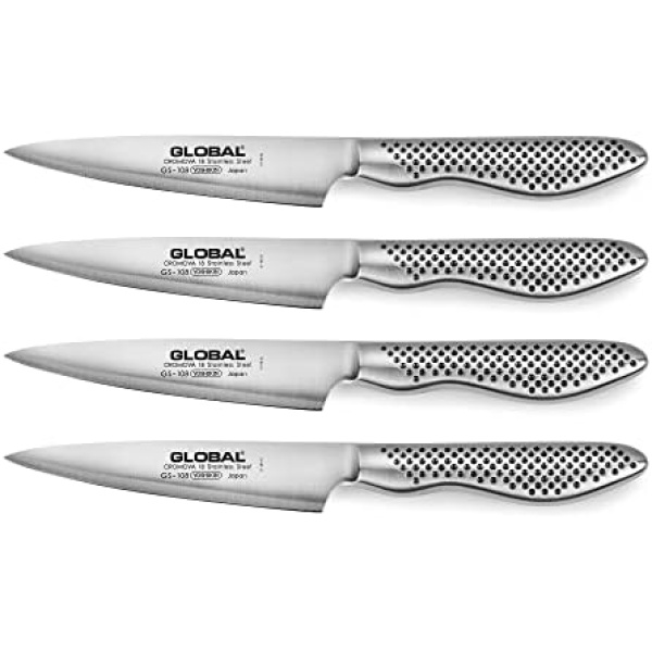 Global Fine Edge Steak Knife Set (4 Piece) - Made in Japan